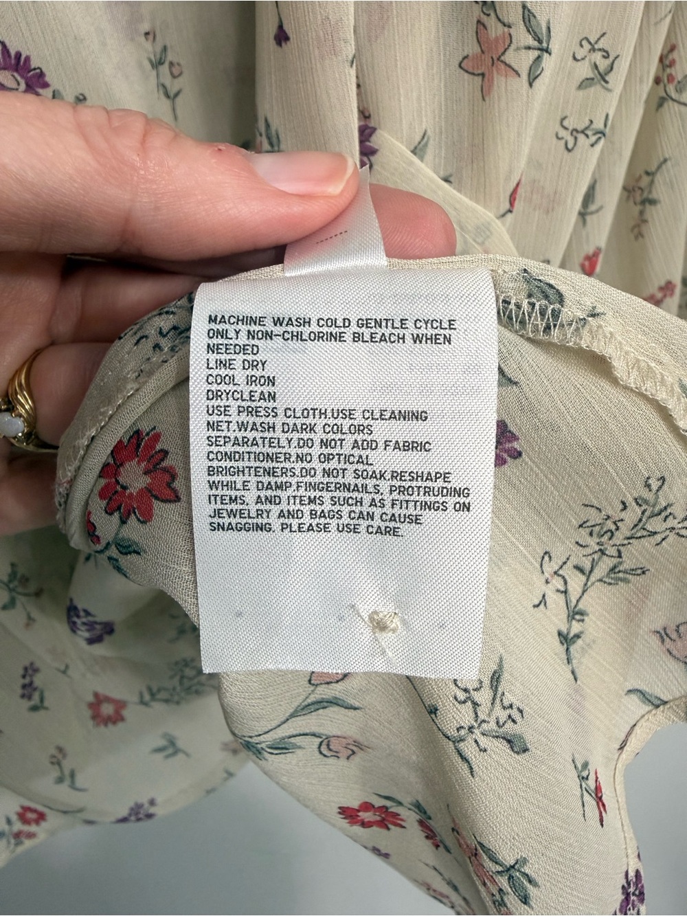Floral Ruffle Neck Blouse - Picture 6 of 8